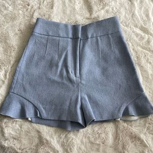 Zara Basic Light Blue Shorts